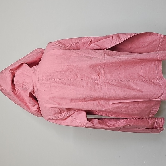 The North Face Shipler Women's Pink Canvas Twill Utility Jacket Hooded Pullover - Picture 7 of 12